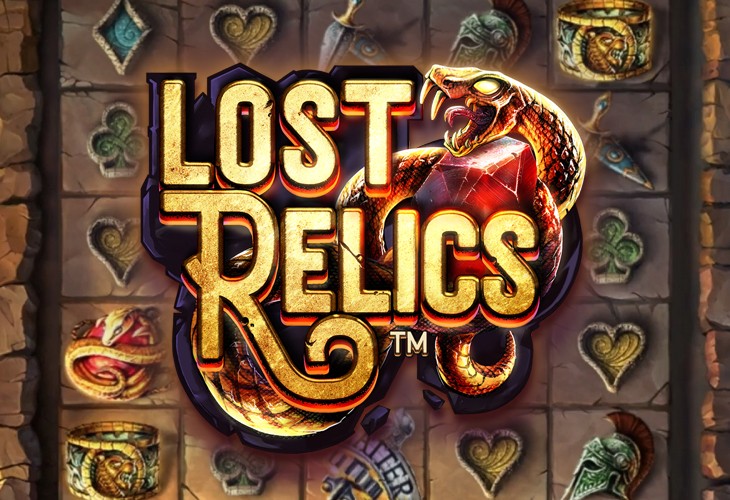 Lost Relics - NetEnt slot at Bonver Kasino Casino